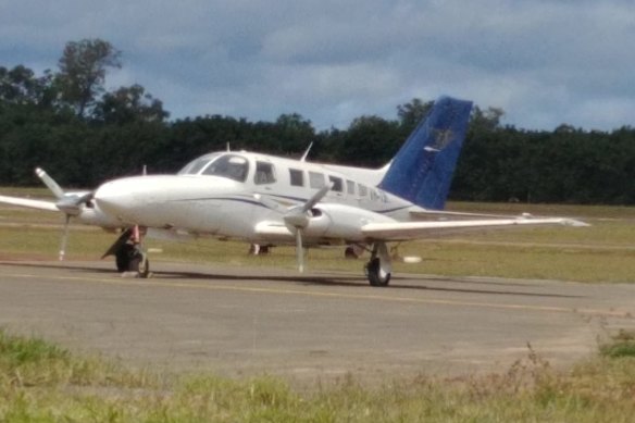 The Cessna light plane, before it crashed in PNG. 