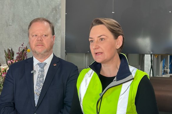 Energy Minister Amber-Jade Sanderson and Environment Minister Matthew Swinbourn. 