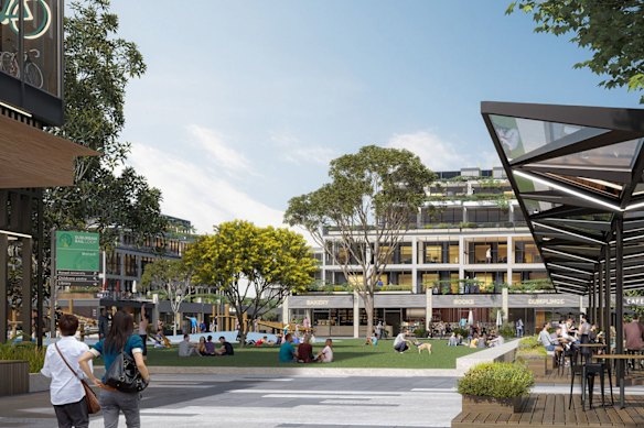 An artist’s impression of the SRL station at Monash University. 