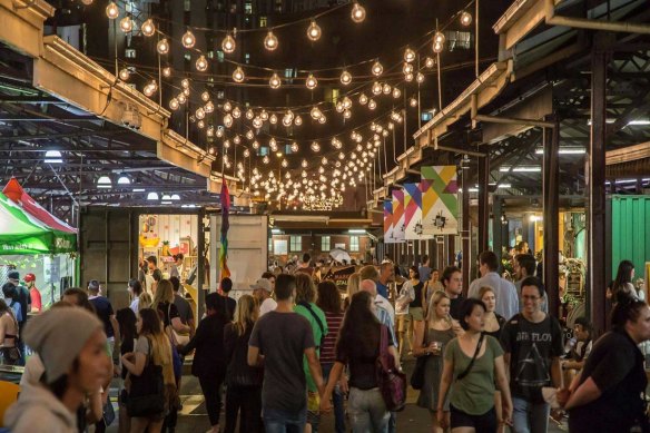 The Queen Victoria Market comes to life each Wednesday for the Summer Night Market.