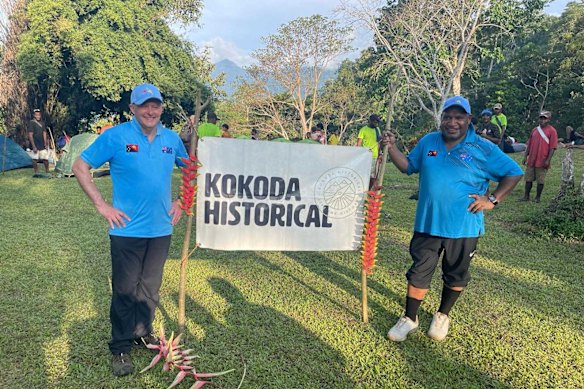 Prime Minister Anthony Albanese and PNG counterpart James Marape on the Kokoda Track last year.  