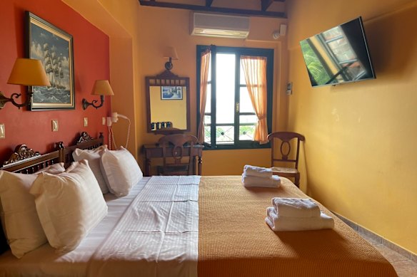 A double room at the hotel.