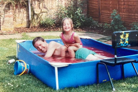 Any Molloy and her dad, Steve, when she was a child.
