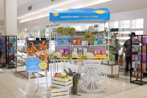 Sexual wellness brand Vacation Vibes had a pop-up at David Jones’ Bourke Street Mall store in February. 