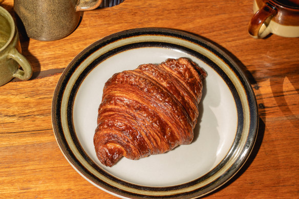 Croissant, fresh from the oven.