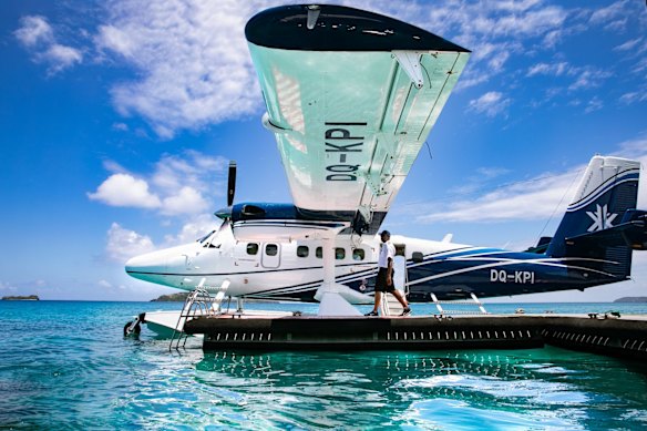 Guests arrive via float plane or helicopter.