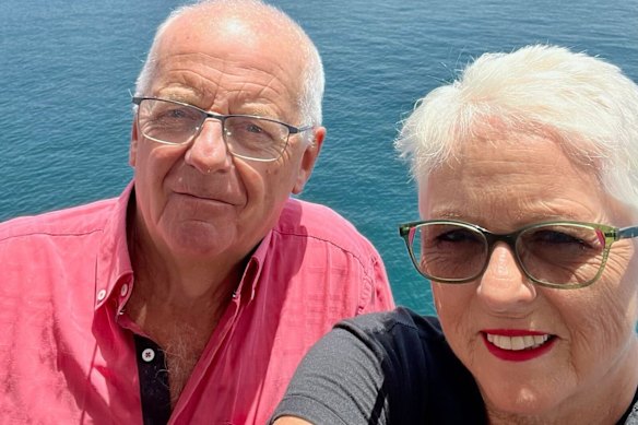 Holidaymakers Rod Gibson and Kathryn Hall flew from Johannesburg to Melbourne on July 8 and encountered fleas on board a Qantas flight.