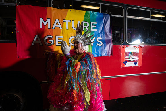 The Mature Aged Gays float.