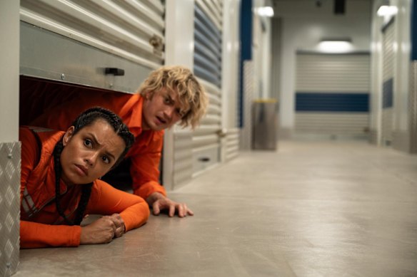 Georgina Campbell and Joe Keery in Cold Storage.