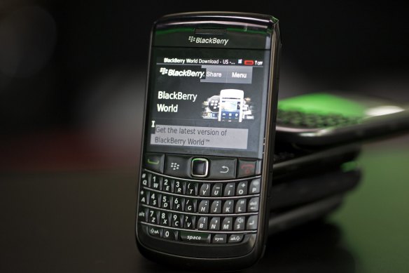 Old BlackBerry phones, such as this Bold 9700, will cease to work this week.