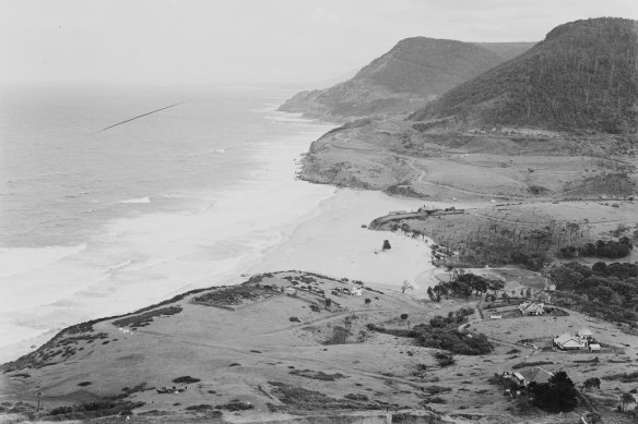 Stanwell Park from Bald Hill, circa 1934.