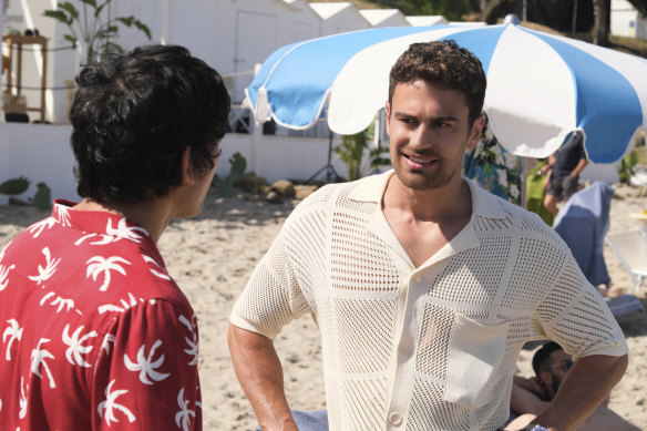 Theo James (right) bared all in season two.