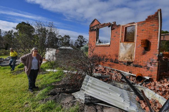 Lyn and Allan Wallwork at their Sarsfield property in June. 