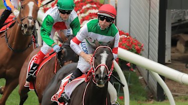 Damien Lane wins the Cox Plate on Lys Gracieux
