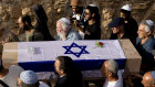 The funeral service for hostage Shani Louk in Srigim-Li On, Israel.