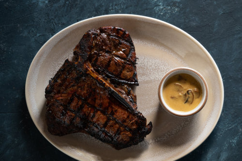 The T-bone steak served up at 6Head Perth. 