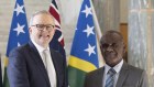 Prime Minister Anthony Albanese and Solomon Islands Prime Minister Jeremiah Manele earlier this year.
