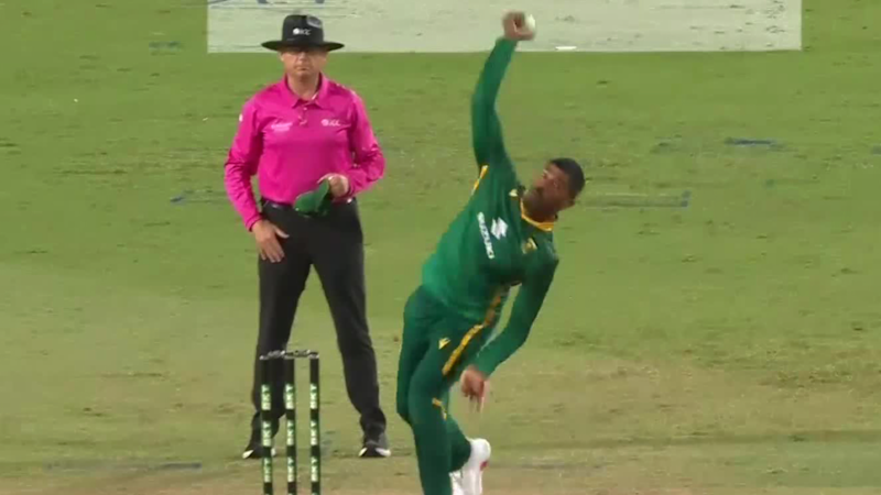 South African spinner reported for suspect action on ODI debut as Zampa punished for swearing