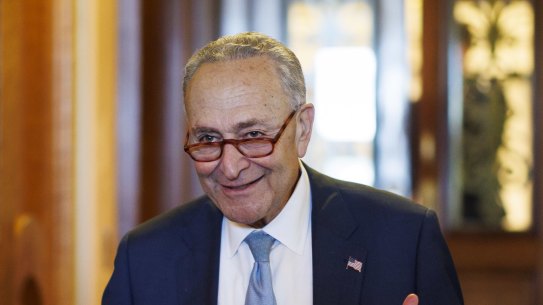 Senate Majority Leader Chuck Schumer: “It’s been a long, tough and winding road, but at last, at last we have arrived.”