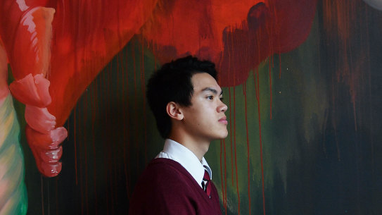 John-Paul Tran, a VCE student at Braybrook College, says there is pressure on boys to adhere to masculine stereotypes.