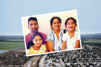 The town of Biloela and the  Murugappan family.