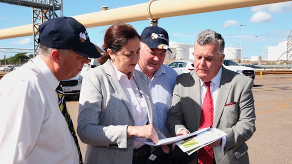 Queensland Premier Annastacia Palaszczuk at the Port of Townsville last month.