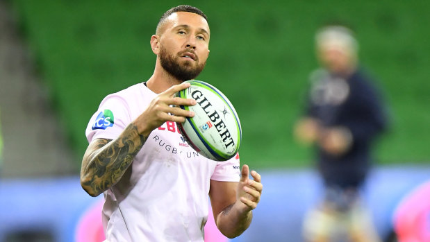 Super sub: Quade Cooper could prove explosive off the bench for the Wallabies if he is not named at No.10 for the World Cup.