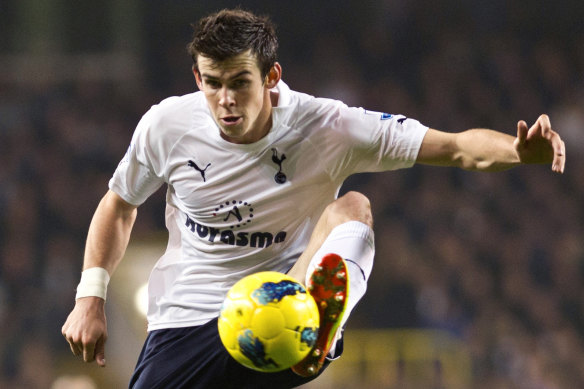 Bale in action for Spurs in 2011.