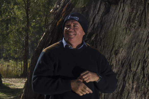 Chris Brooks, a former grains trader and chairman of the Southern Riverina Irrigators, plans to take on sitting Liberal National Party members in the Murray region over water.