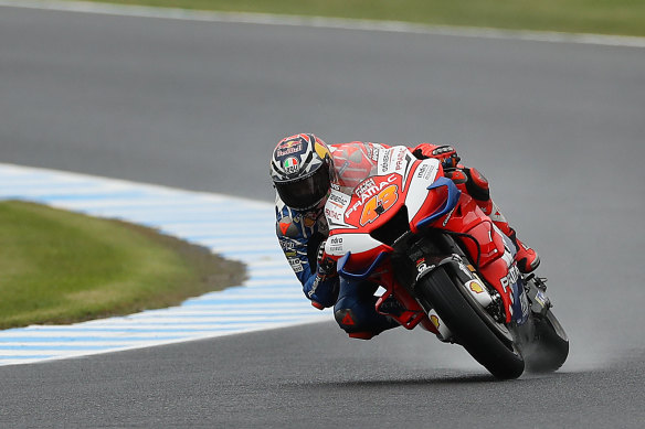 Jack Miller during practice on Friday at Phillip Island.