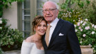 Rupert Murdoch, 93, at his wedding to 67-year-old Elena Zhukova.