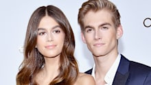 Kaia Gerber and Presley Gerber in 2018.