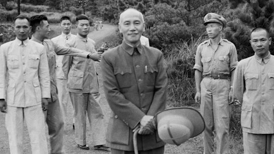 General Chiang Kai-shek, leader of the Kuomintang, in 1949.