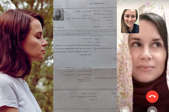 Kylie Moore-Gilbert back at home; prison papers; on FaceTime in Iran.