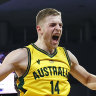 Jack White celebrated after this dunk over Japan at John Cain Arena this month - now he has even more reasons to celebrate after signing with the NBA Nuggets.