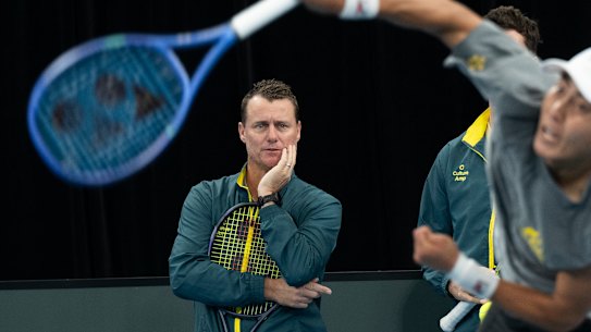 Australian Davis Cup Captain Lleyton Hewitt.