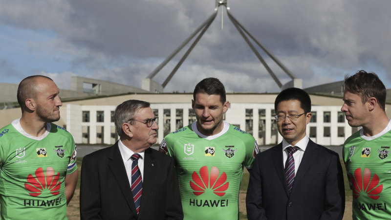 huawei quits as canberra raiders main