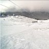 Conditions near the top of Mount Kosciuszko this morning.