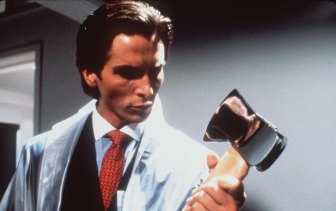 Christian Bale plays Patrick Bateman in a film adaption of the novel 'American Psycho'.