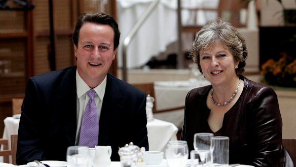 David Cameron and Theresa May pictured in 2007. 