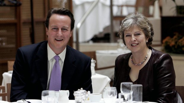 David Cameron and Theresa May pictured in 2007. 