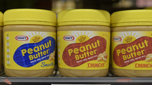 The distinctive peanut butter jars at the centre of the dispute.