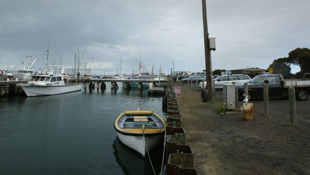 Queenscliff harbour in 2005, before it was redeveloped.