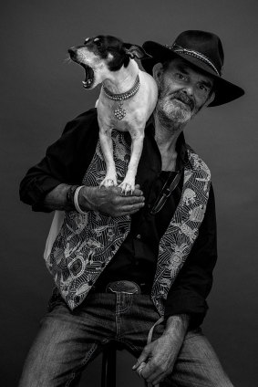 A portrait of Steve McGlashan and his dog Gypsy was included in a book of Wayside characters. 