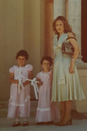 Gladys Berejiklian (left) as a young child.