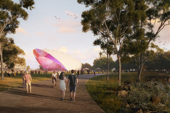 One of the proposed outdoor concert venues is at the new city of Bradfield near Western Sydney Airport.