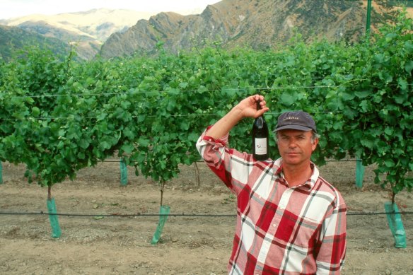 Sam Neill at his winery, Two Paddocks.