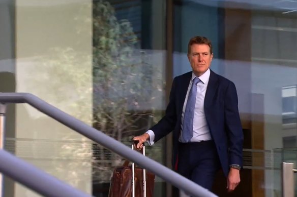 Former federal attorney-general Christian Porter was part of Gatto’s legal team.