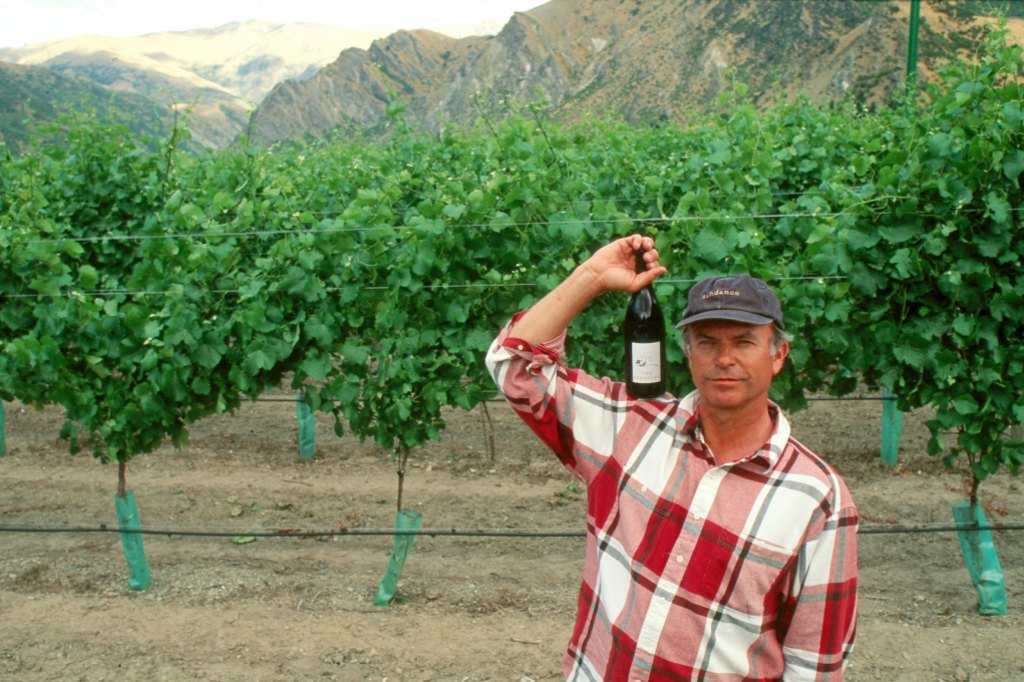 Sam Neill at his winery, Two Paddocks.