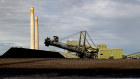 A coal stockpile at Eraring Power Station in NSW. 